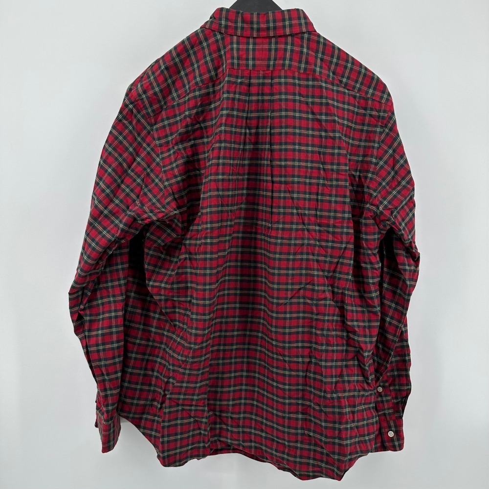 Ralph Lauren Classic Fit Plaid Button Down Shirt Mens XL Red Black Green Pony - Picture 6 of 6